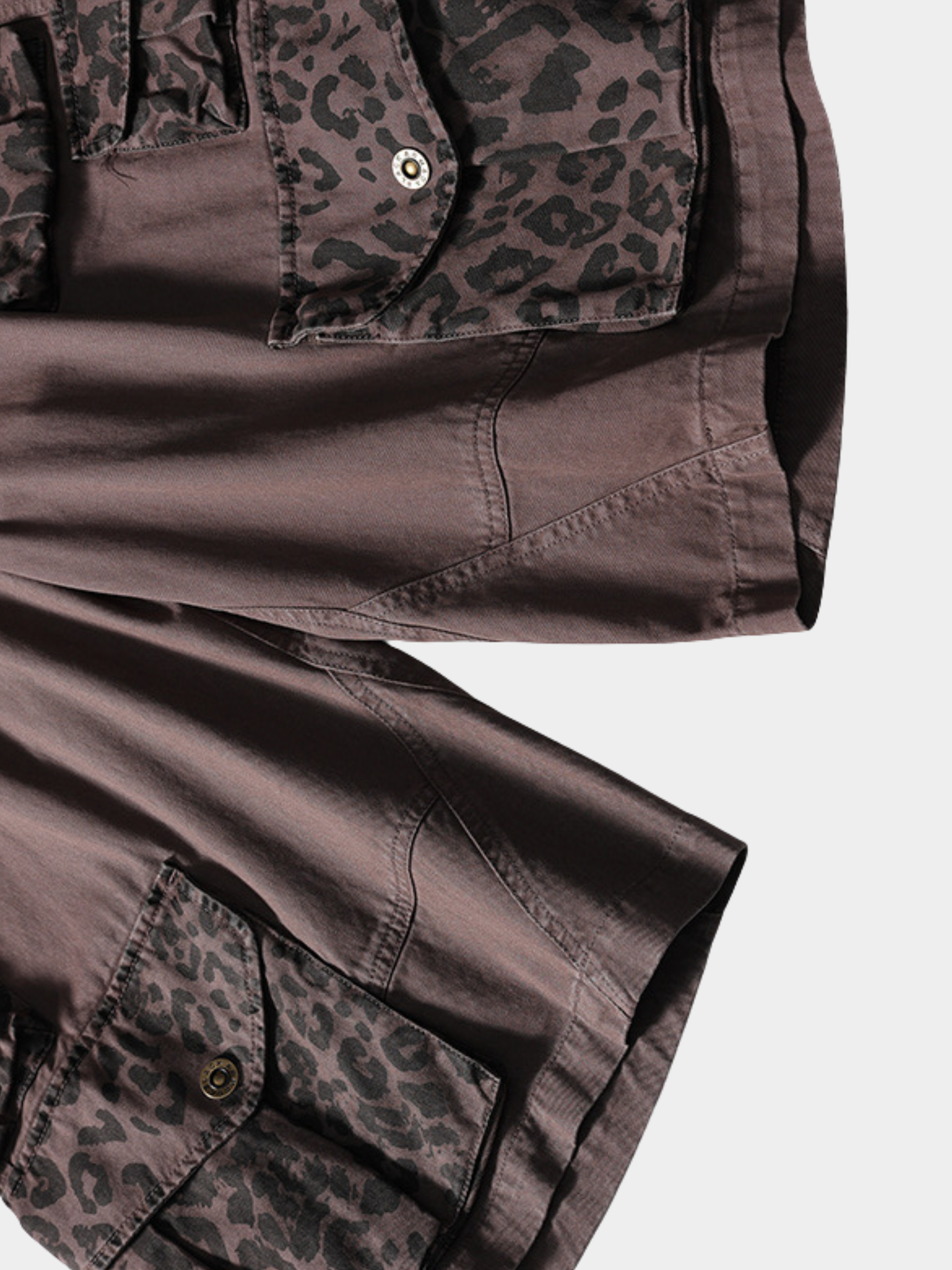 CampStick - Unisex Washed Solid Utility Cropped Pants