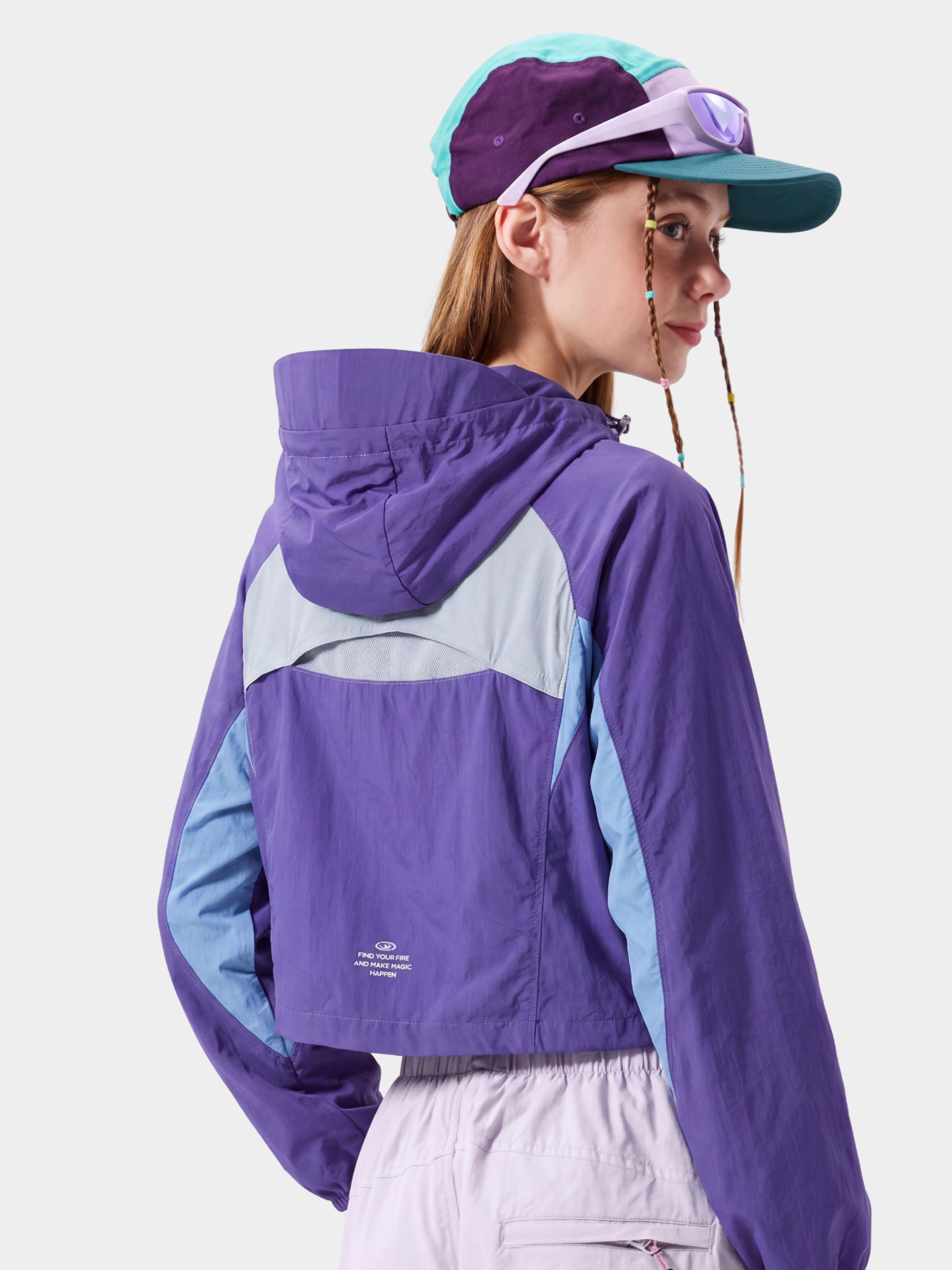 Resonance - Women's Water-Repellent Colorblock Cropped Jacket