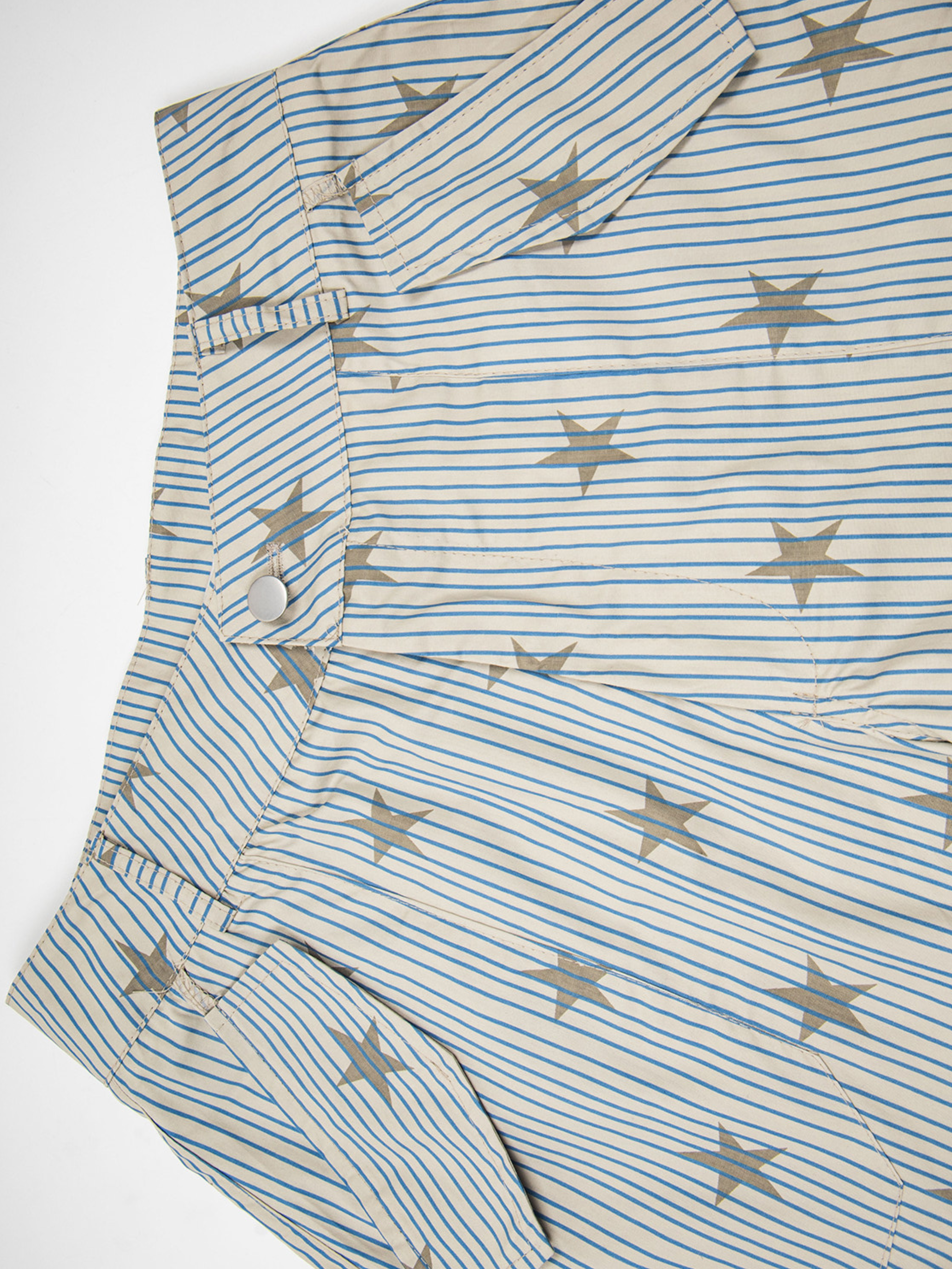 Ashflow - Women's Striped Star Print Cargo Pants