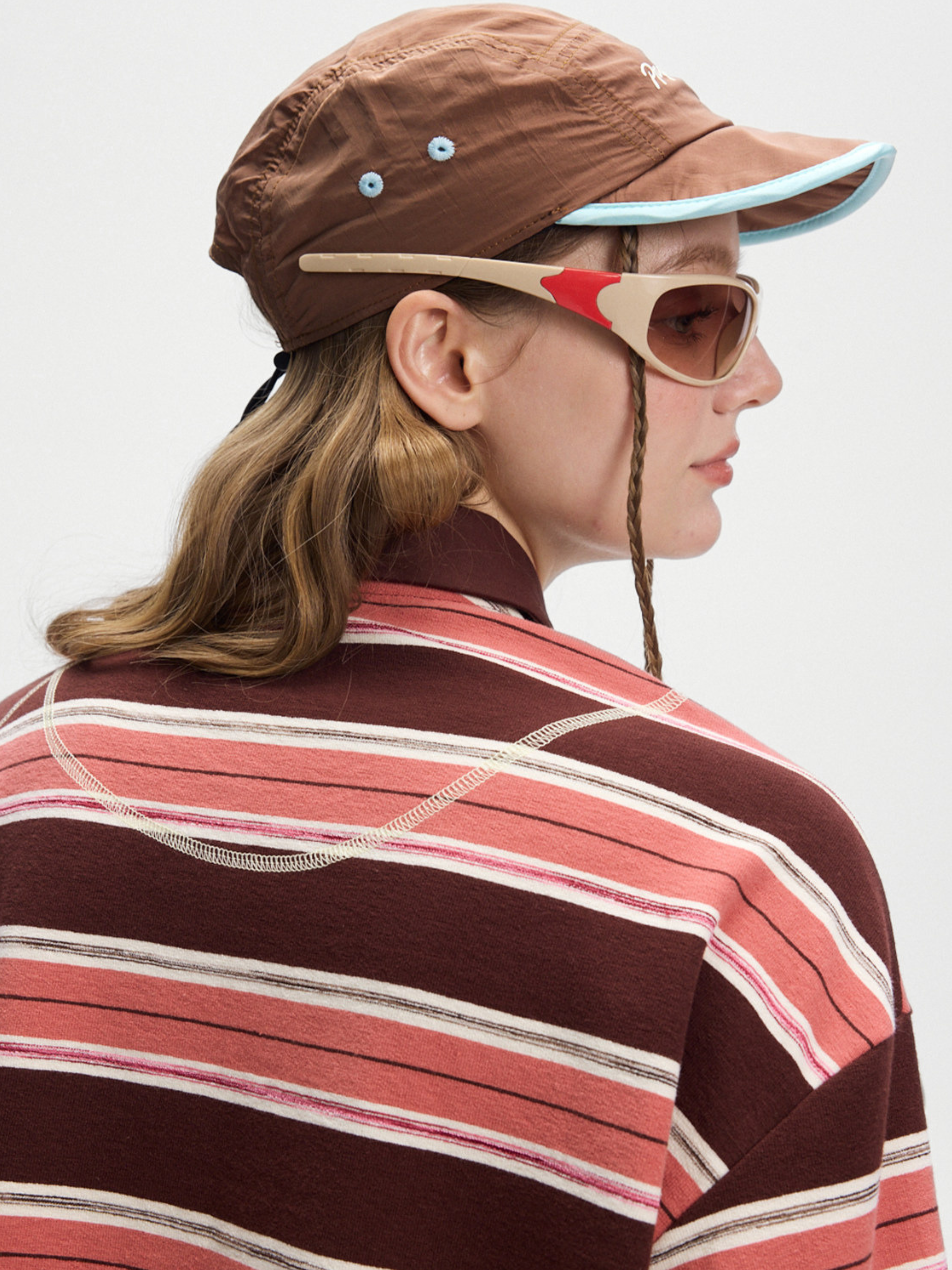Staple - Women's UPF50+ Protection Striped Knit Long Sleeve Polo Shirt