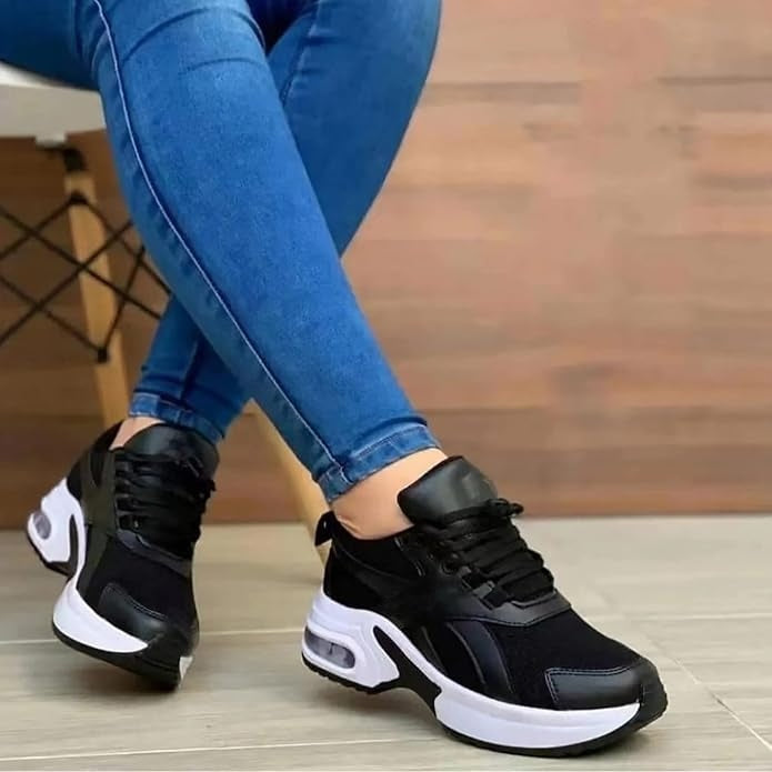 Orthopedic Air Cushion Walking Shoes for Women – Lightweight Comfort Sneakers
