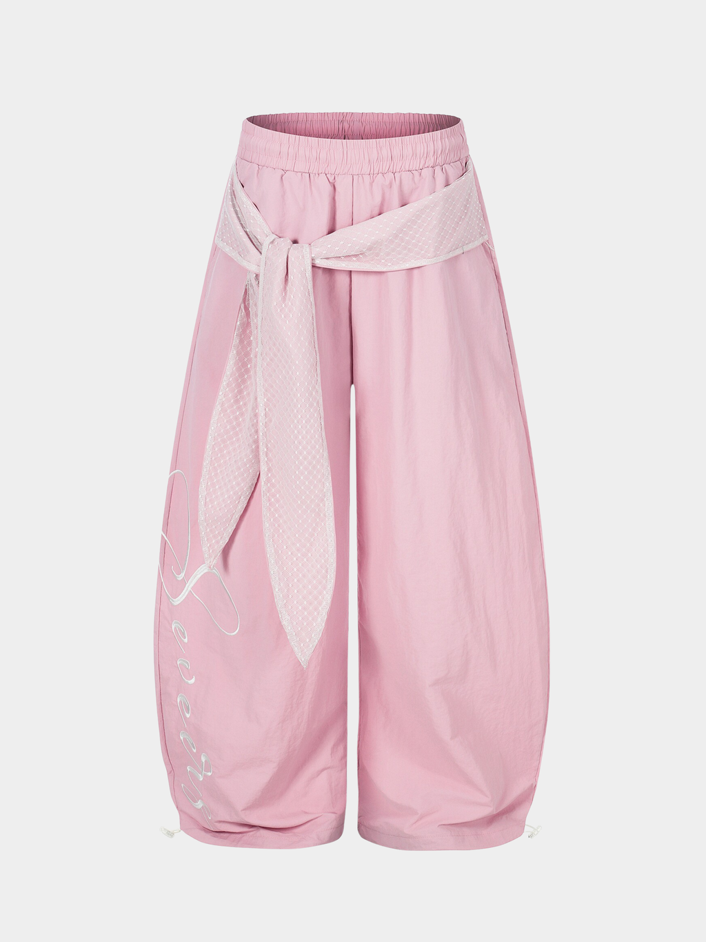 WarmSack - Women's Lace-Up Layered Curved Parachute Pants