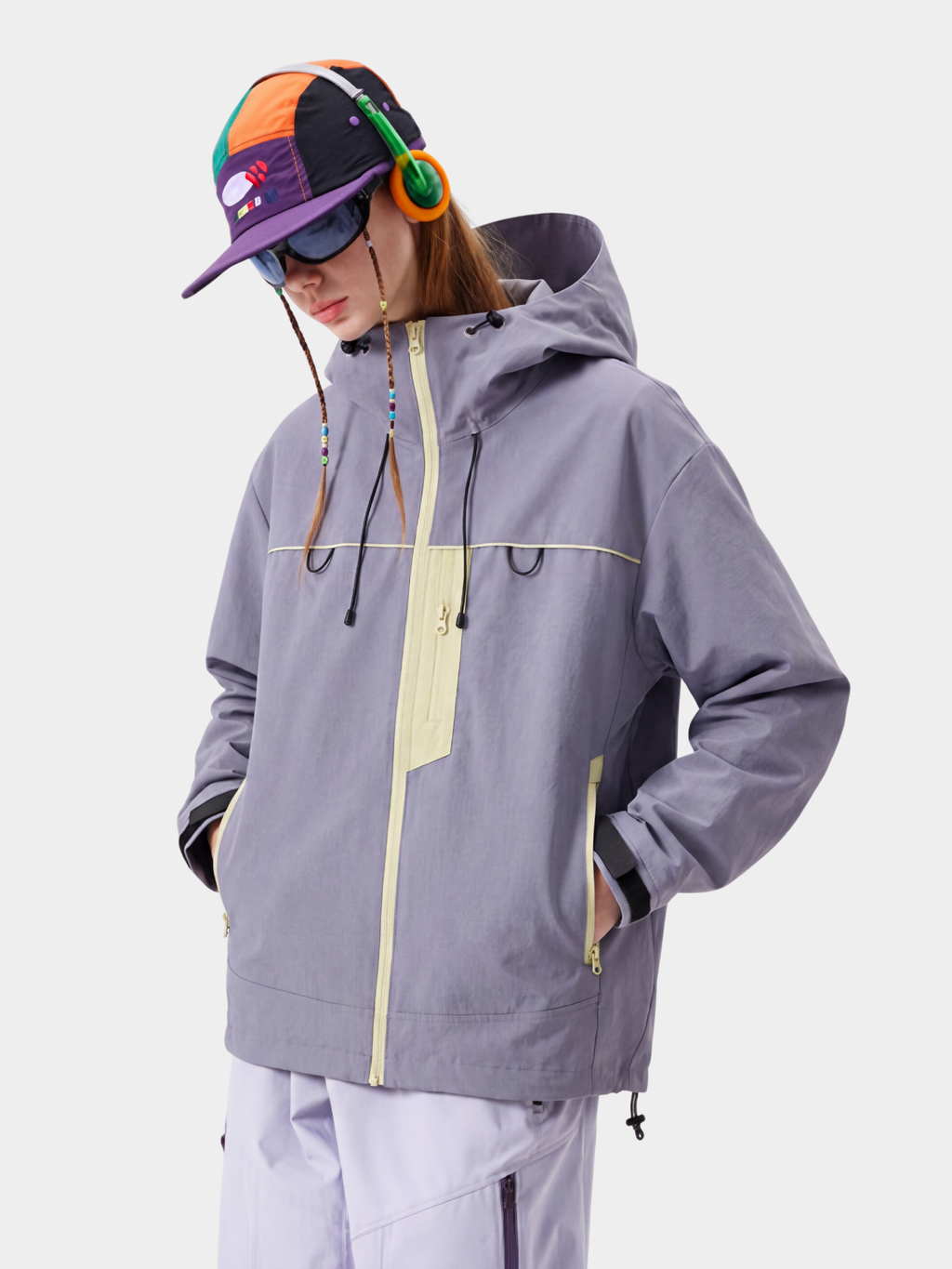 Ashgleam - Women's Water-Repellent Windproof Cropped Shell Jacket