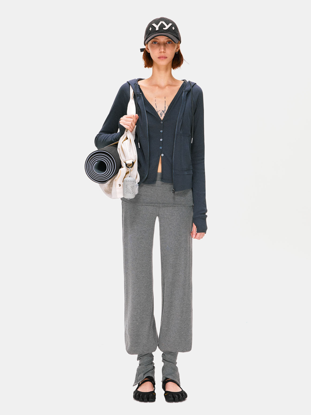 Hallowbrook - Women's Detachable Sock-Cuff Convertible Sweatpants