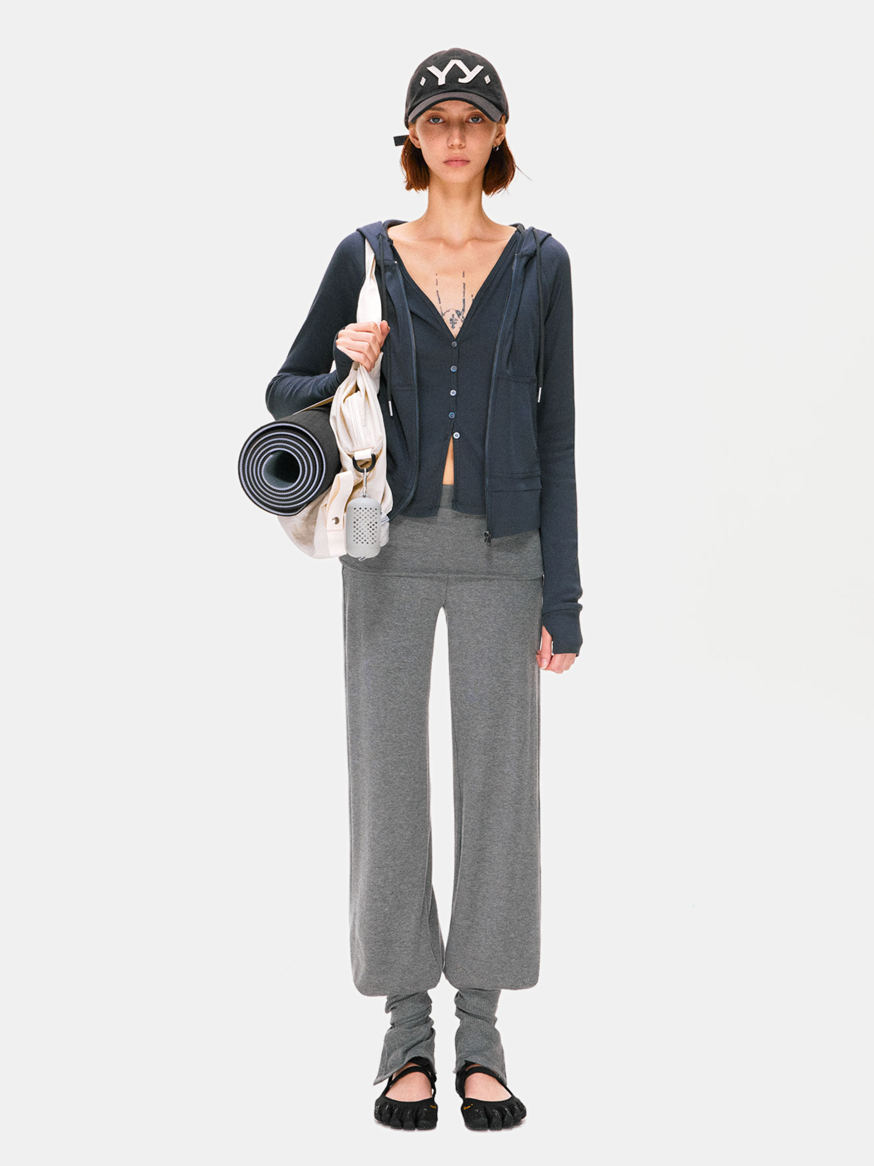 Hallowbrook - Women's Detachable Sock-Cuff Convertible Sweatpants