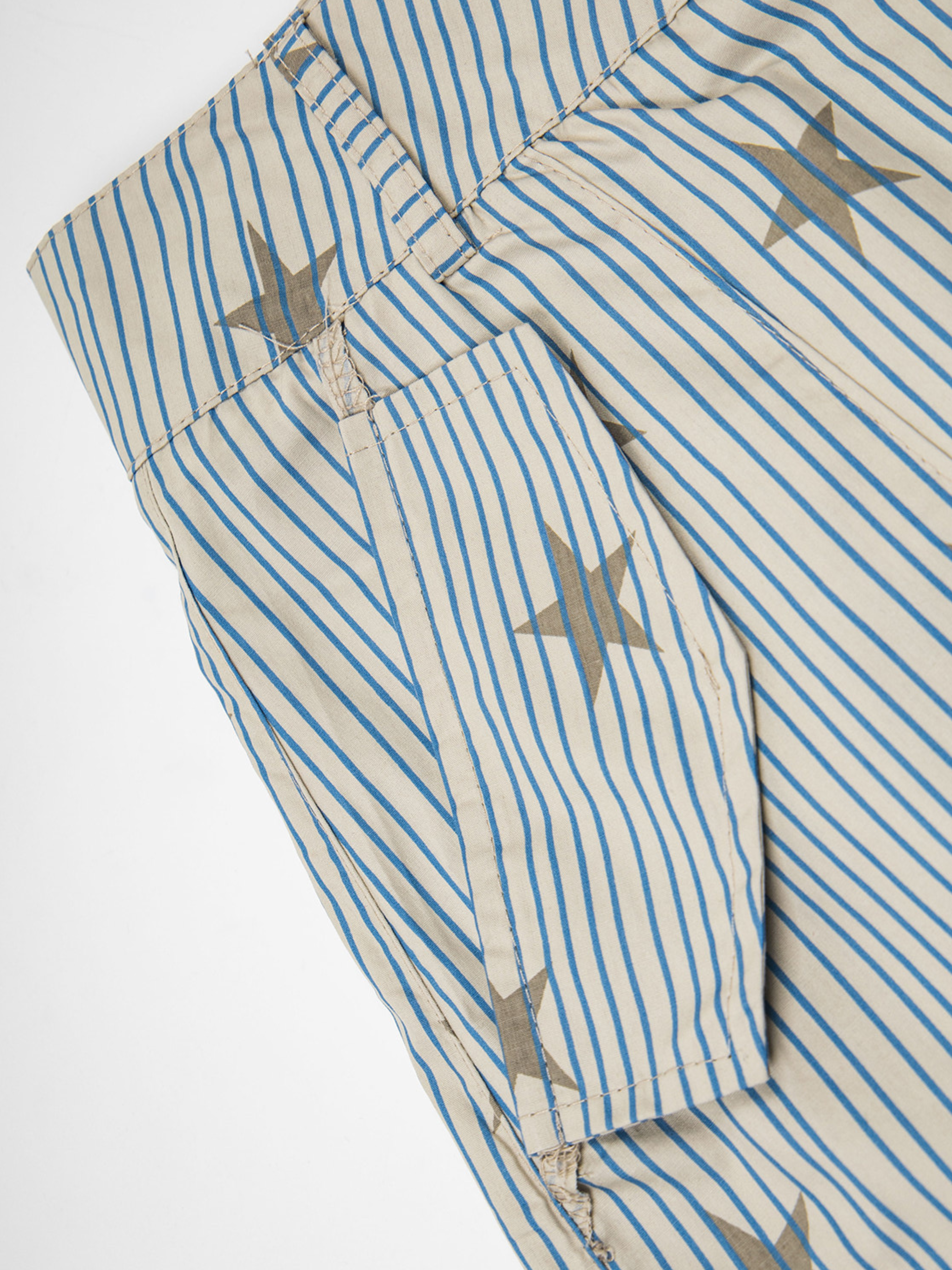 Ashflow - Women's Striped Star Print Cargo Pants