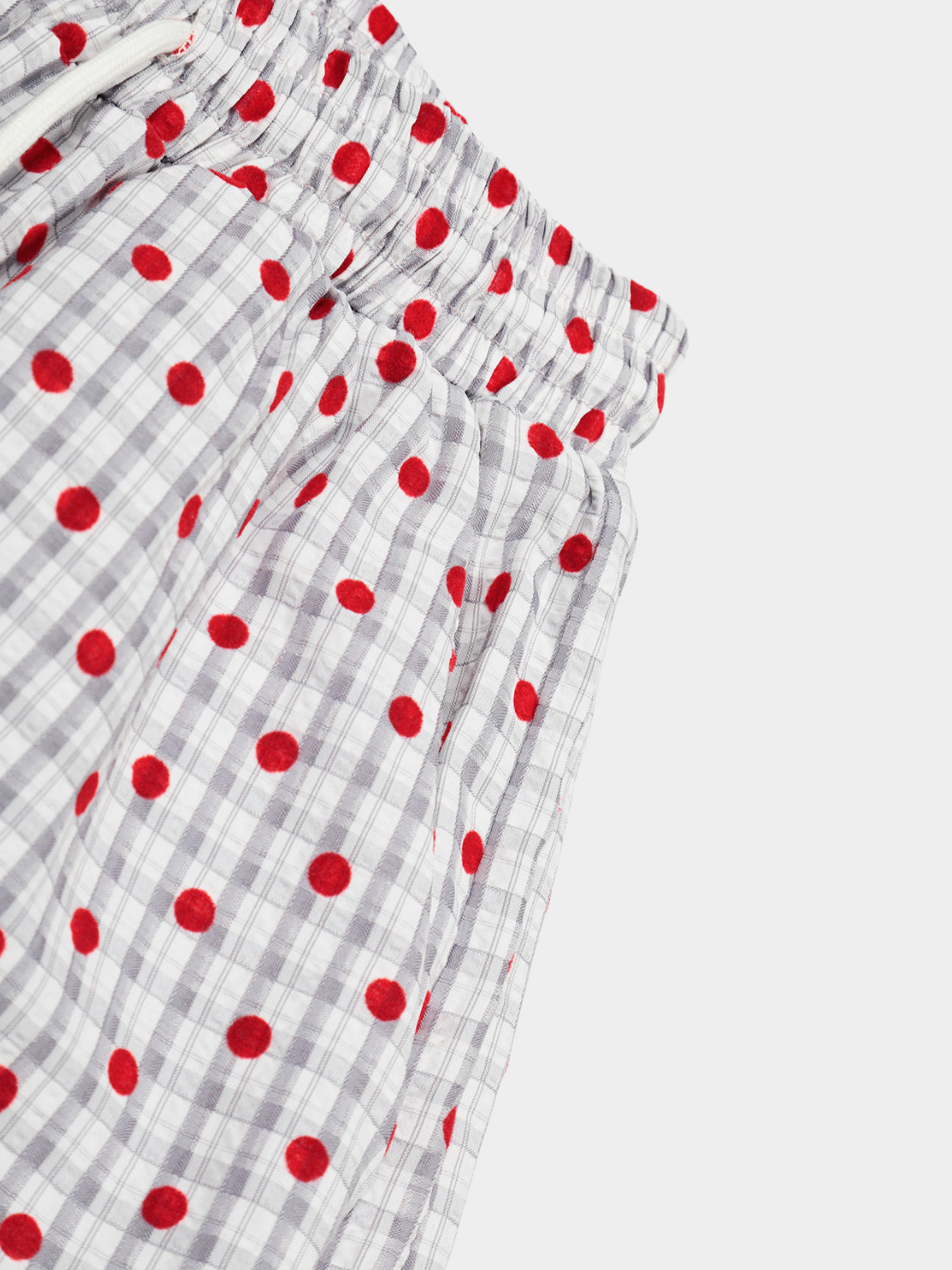Ashview - Women's Pleated Polka Dot Wide-Leg Pants