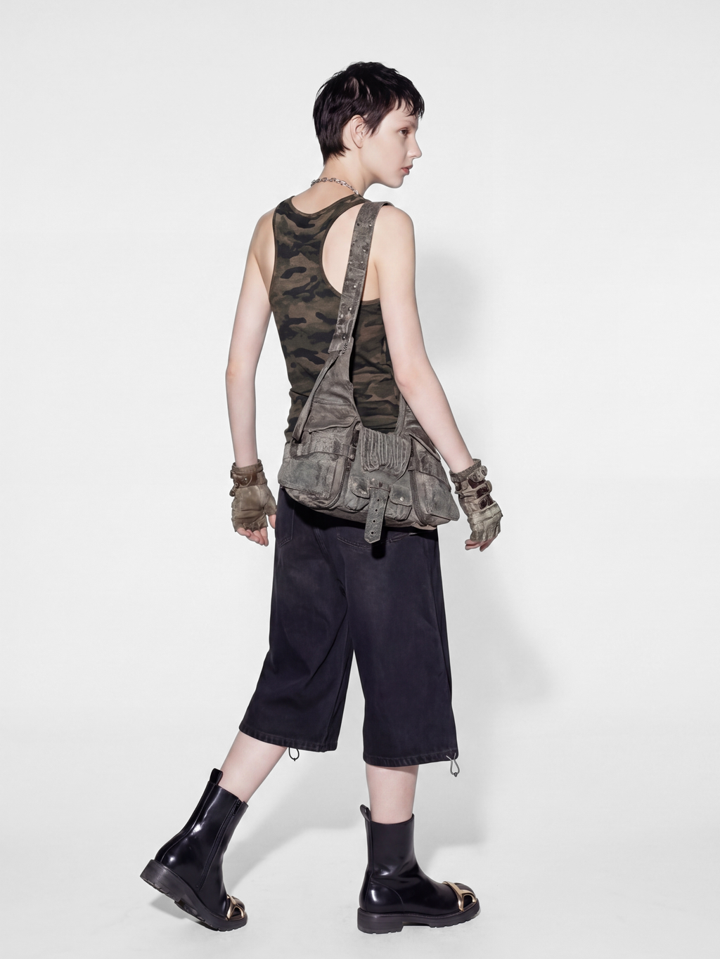FoxTank - Women's Studded Camo Tank Top