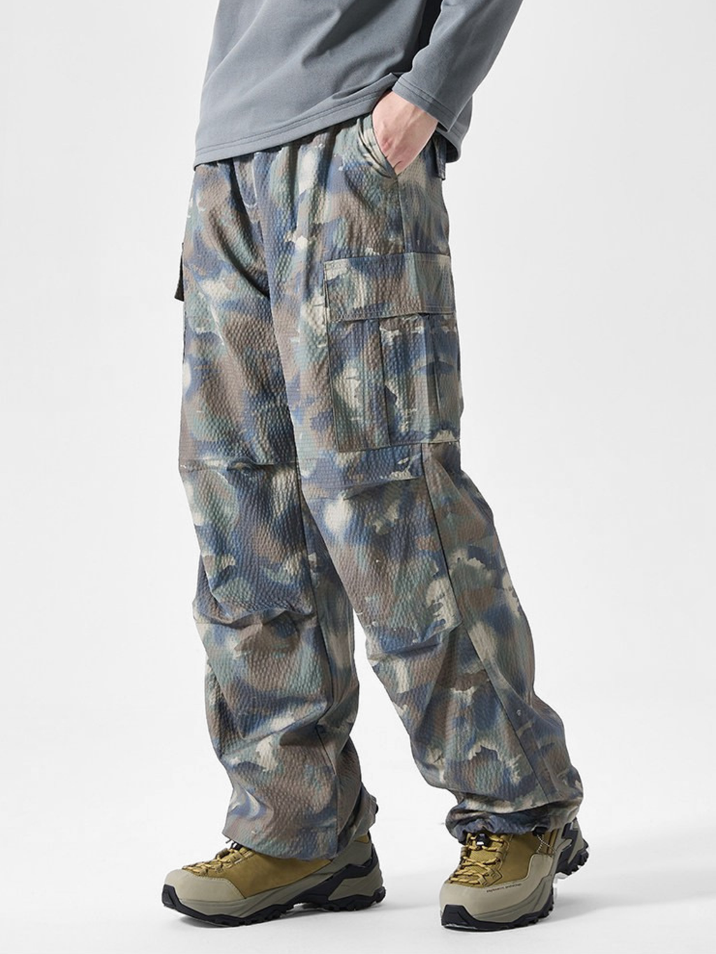 OwlCliff - Triple-Protection Water-Repellent Camo Cargo Pants