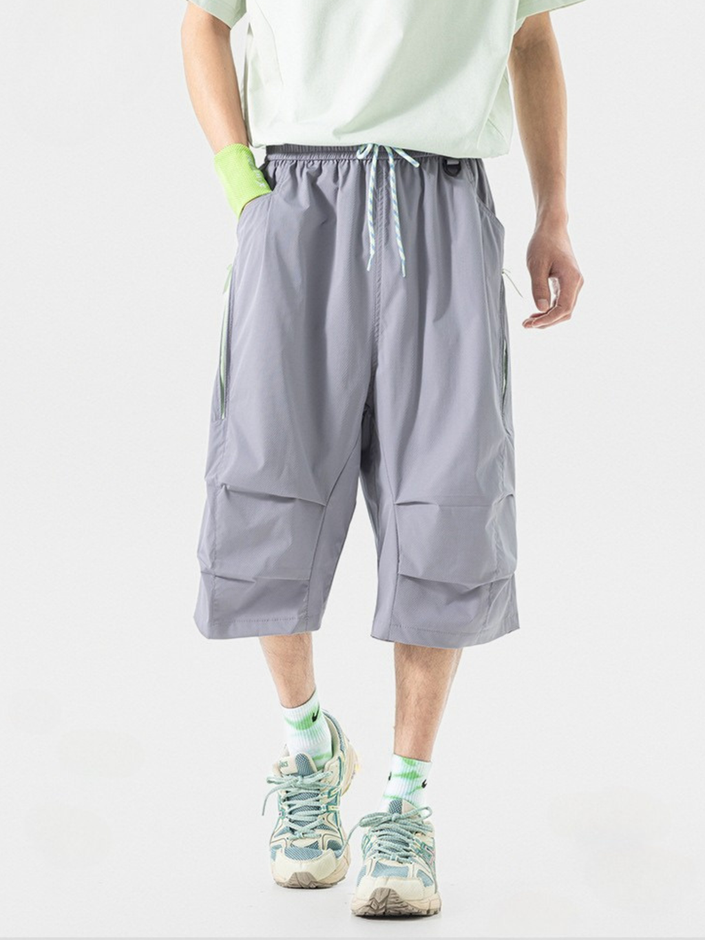 DewDash - Water-Repellent Wrinkle Utility Shell Shorts