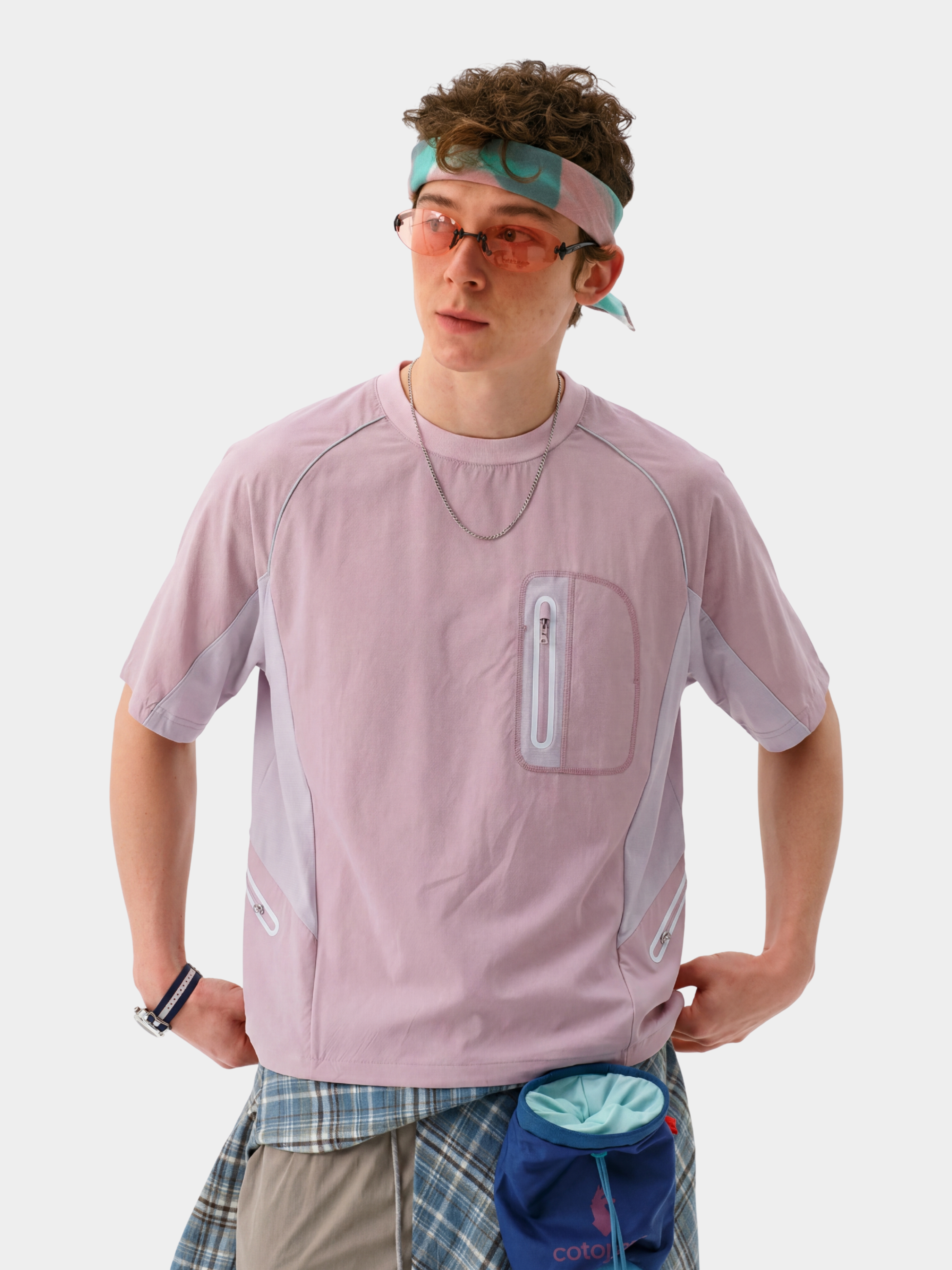LightFlare - Unisex Colorblock Mesh Breathable Quick-Dry T-Shirt