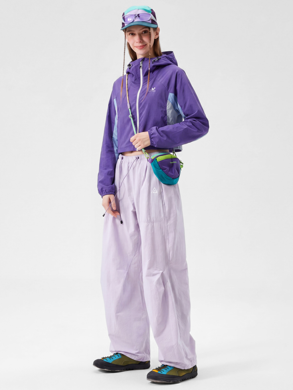 Resonance - Women's Water-Repellent Colorblock Cropped Jacket