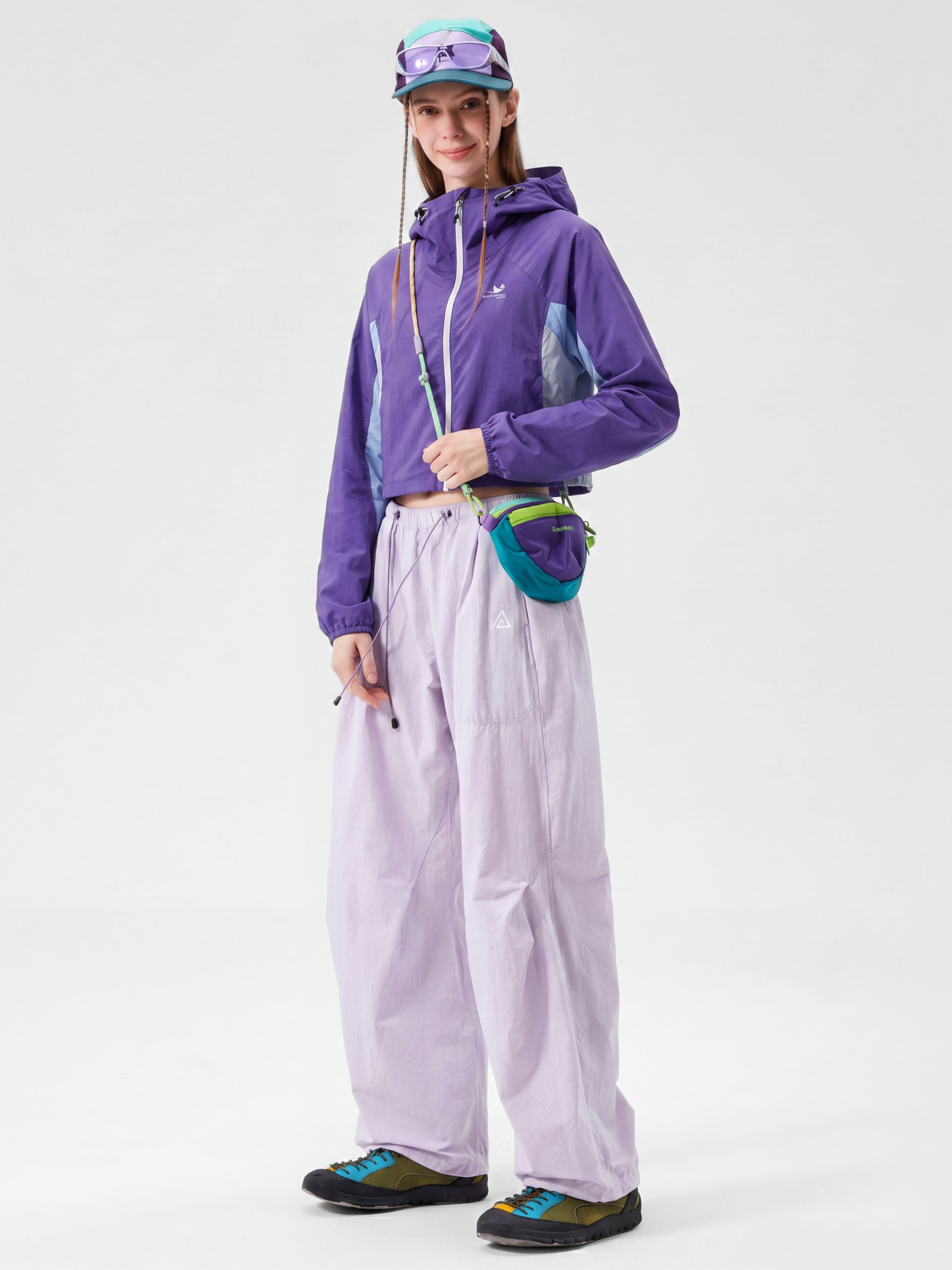 Resonance - Women's Water-Repellent Colorblock Cropped Jacket