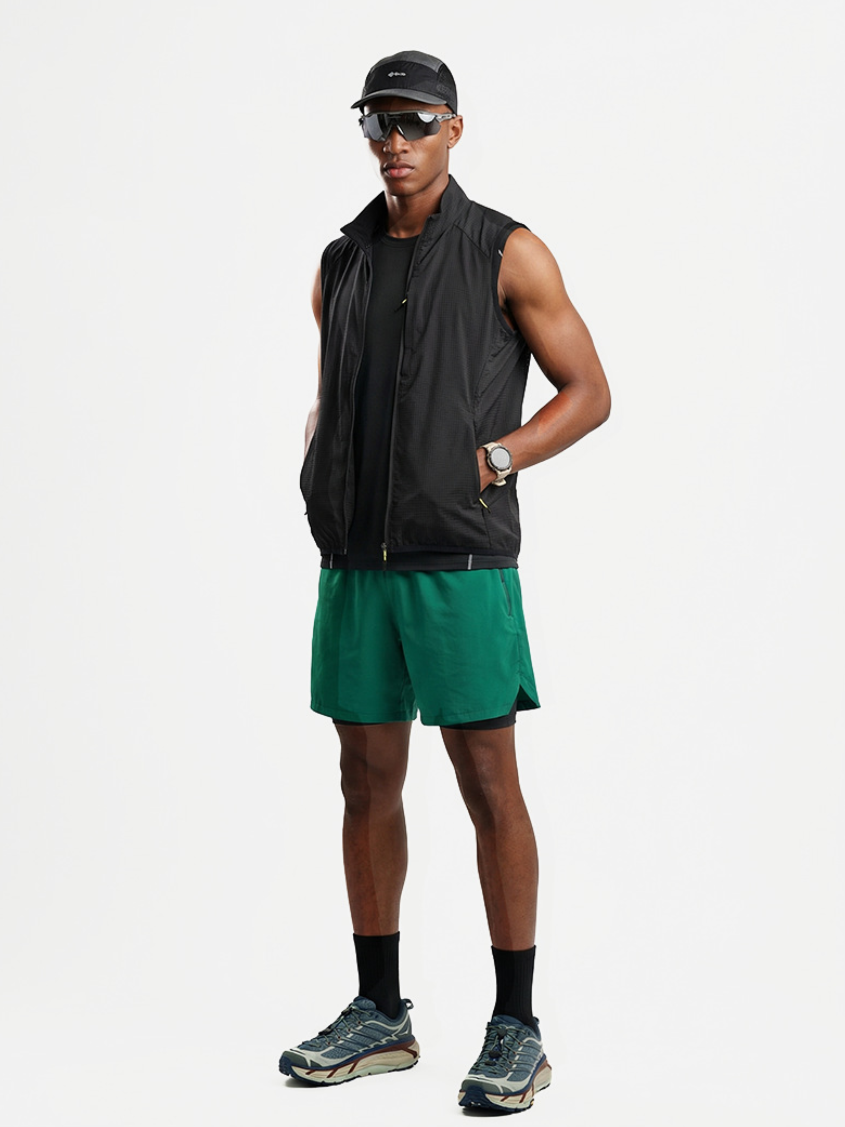 FoxCliff - Unisex Lightweight Perforated Mesh Breathable Zip Vest