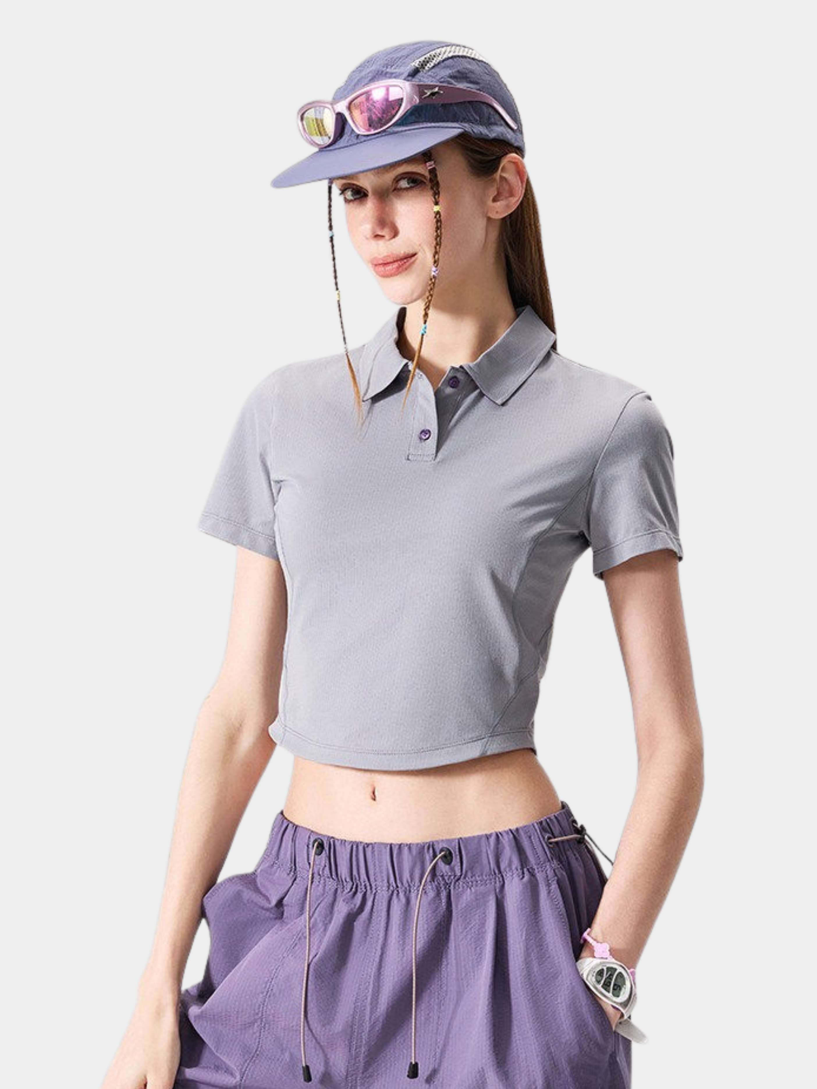 SunBlock - Women's UPF100+ Quick-Dry Slim Fit Polo T-Shirt