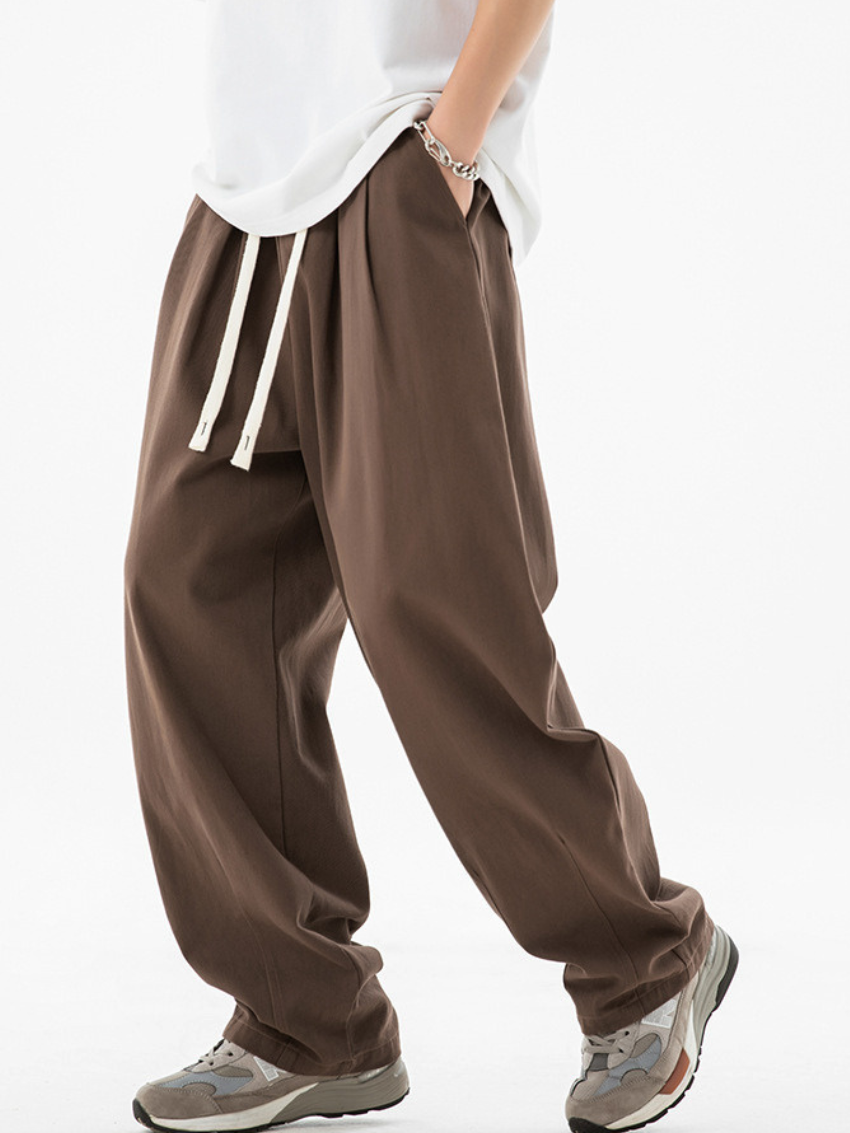 AlpineHike - Men's Washed Cotton Relaxed Fit Pants