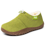 Women's Plush-Lined Winter Mules – Cozy Slip-On Shoes
