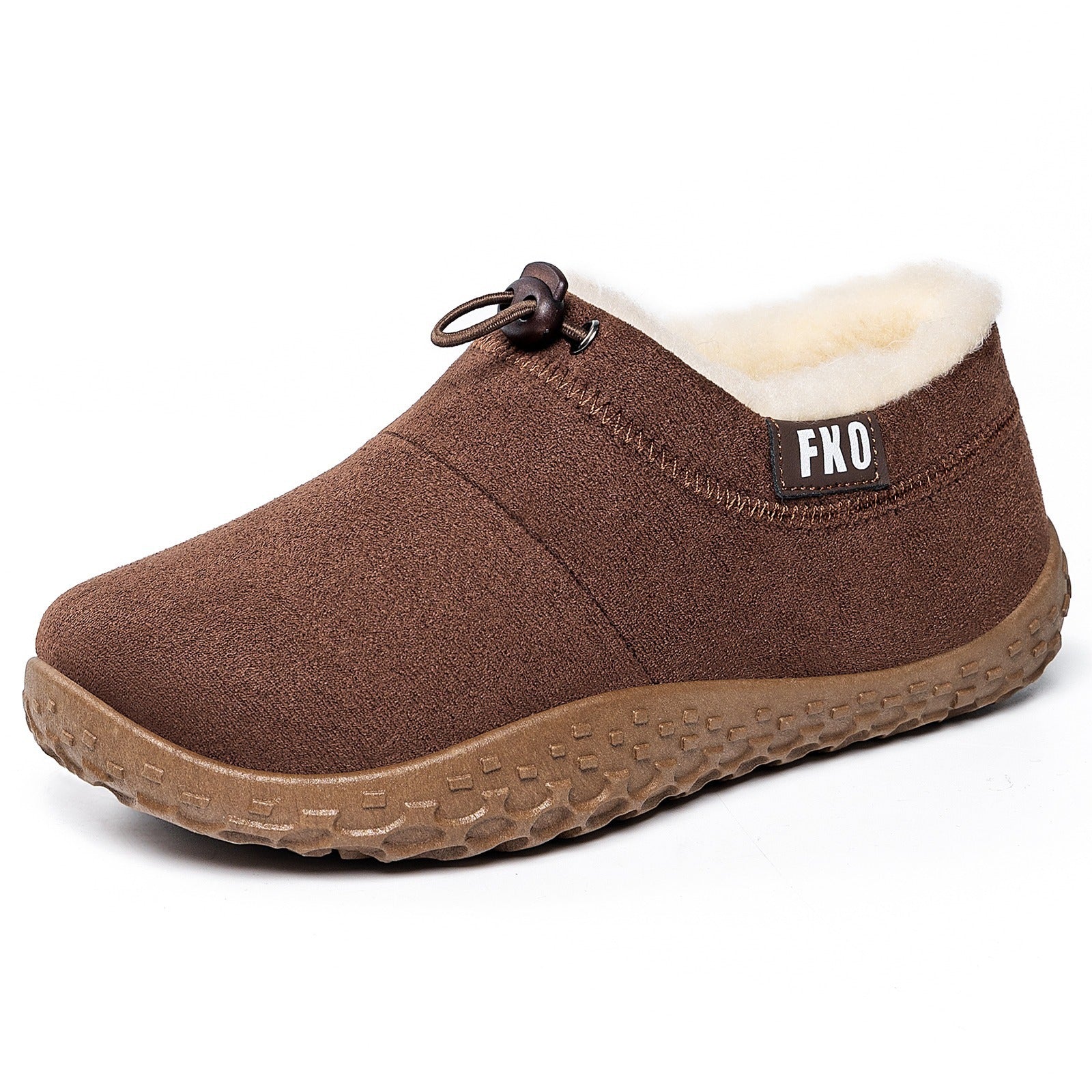 Women's Plush-Lined Winter Mules – Cozy Slip-On Shoes