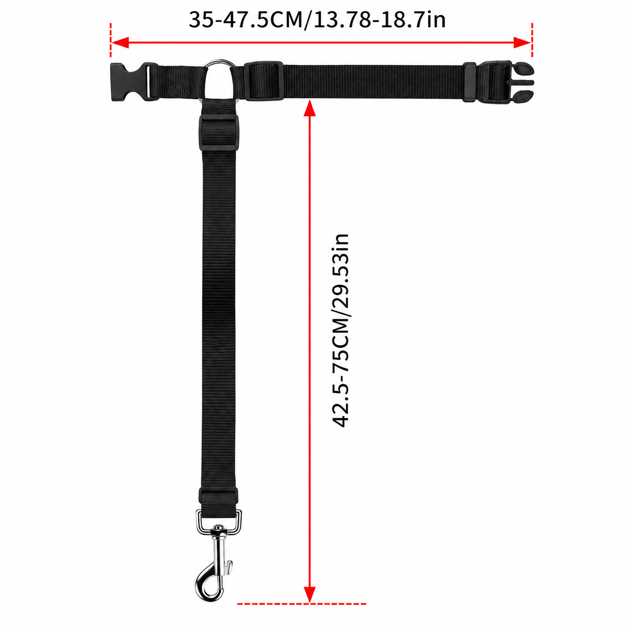 Adjustable Dog Car Seat Belt – Headrest Restraint Leash