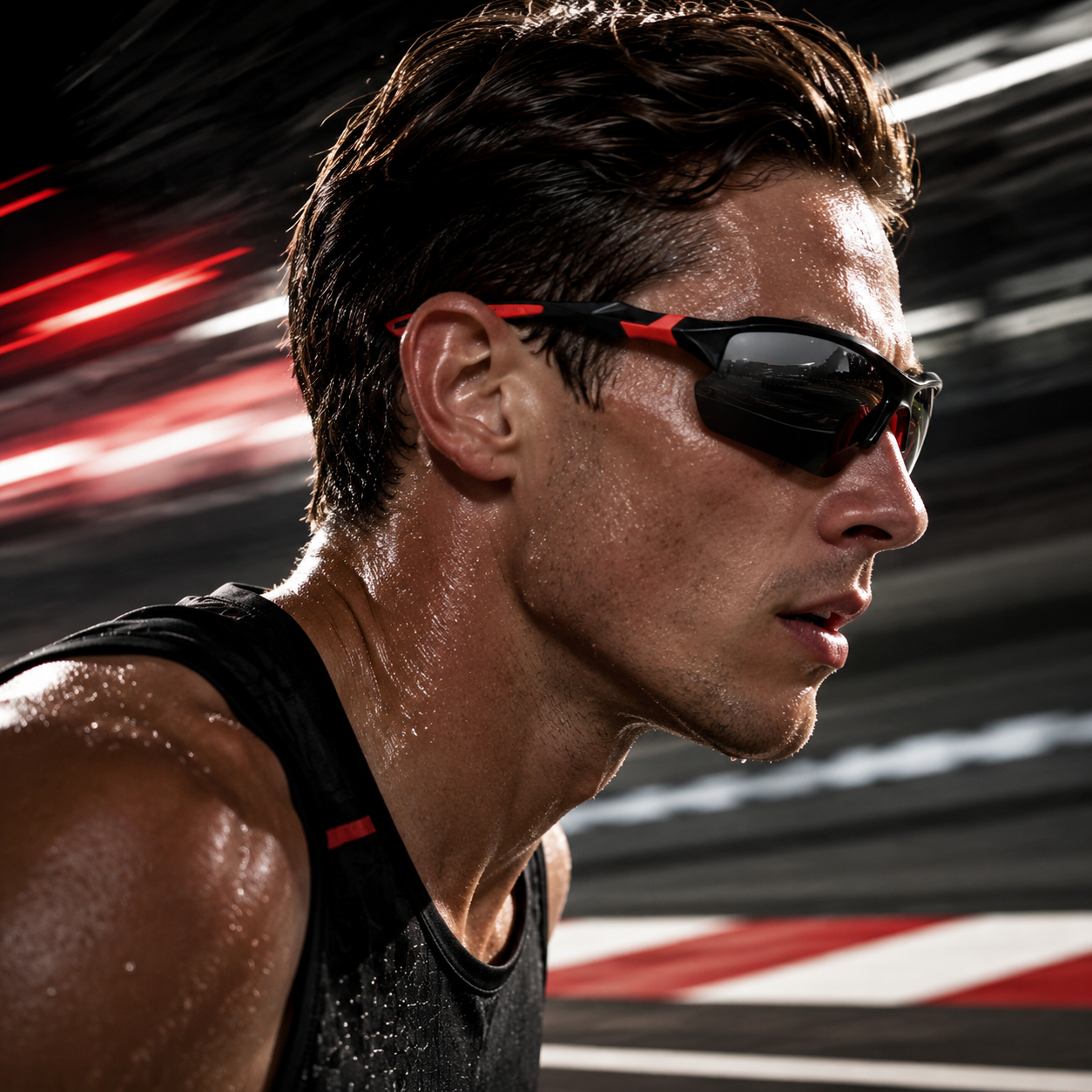 Velo-Pro "Wasp" | Aerodynamic Wrap-Around Polarized Sport Sunglasses