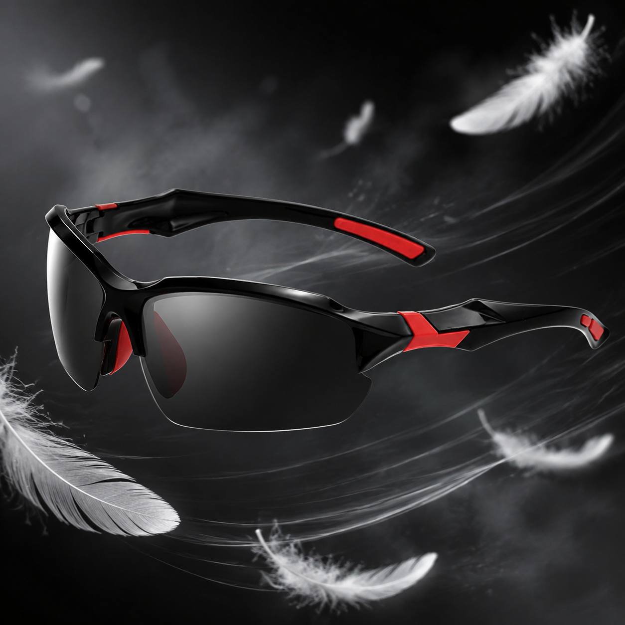 Velo-Pro "Wasp" | Aerodynamic Wrap-Around Polarized Sport Sunglasses