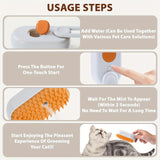 4-in-1 Mist Pet Grooming Brush for Cats & Dogs – Rechargeable