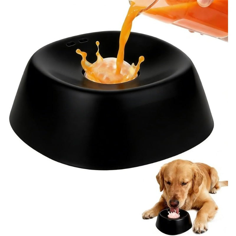 Calming Dog Lick Bowl with Ball – Non-Slip Slow Feeder