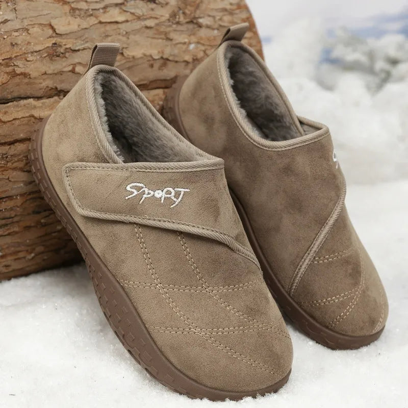 🔥Women's Orthopaedic Fleece-Lined Winter Shoes | Anti-Slip Warm Walking Slippers