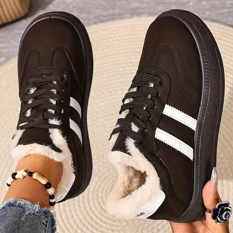 Women's Waterproof Warm Platform Sneakers Boots