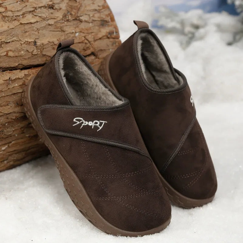 🔥Women's Orthopaedic Fleece-Lined Winter Shoes | Anti-Slip Warm Walking Slippers