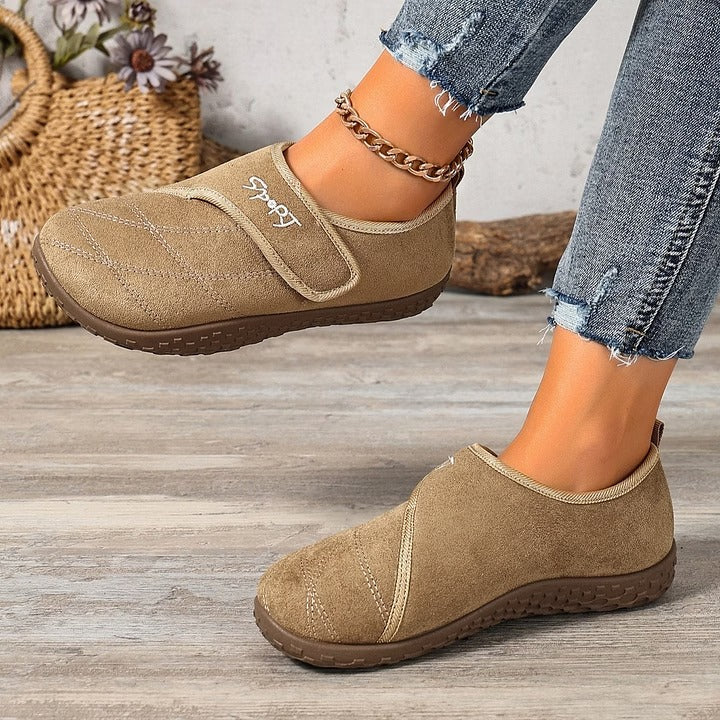 🔥Women's Orthopaedic Fleece-Lined Winter Shoes | Anti-Slip Warm Walking Slippers