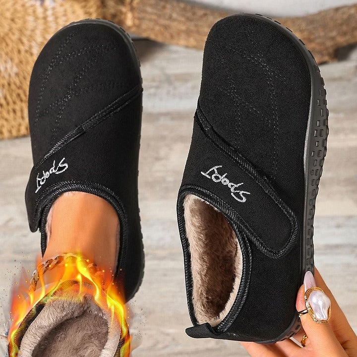 🔥Women's Orthopaedic Fleece-Lined Winter Shoes | Anti-Slip Warm Walking Slippers
