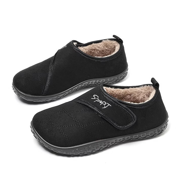 🔥Women's Orthopaedic Fleece-Lined Winter Shoes | Anti-Slip Warm Walking Slippers