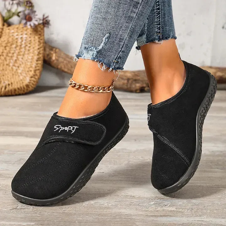 🔥Women's Orthopaedic Fleece-Lined Winter Shoes | Anti-Slip Warm Walking Slippers