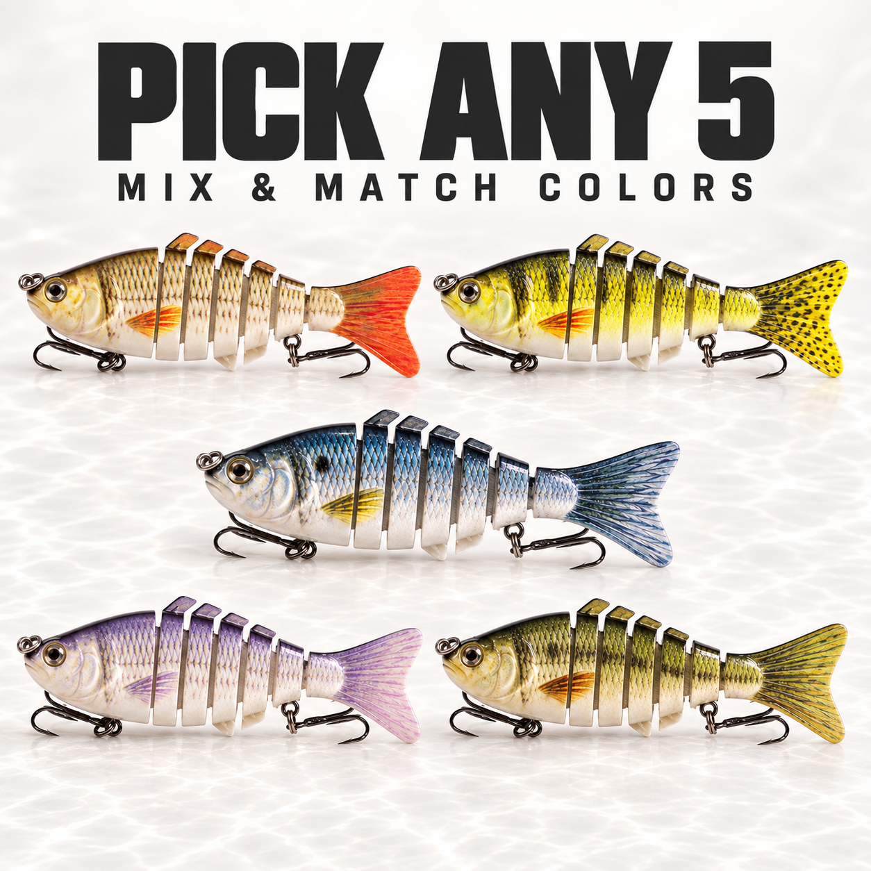 RippleStrike 7™ Multi-Jointed Sinking Swimbait