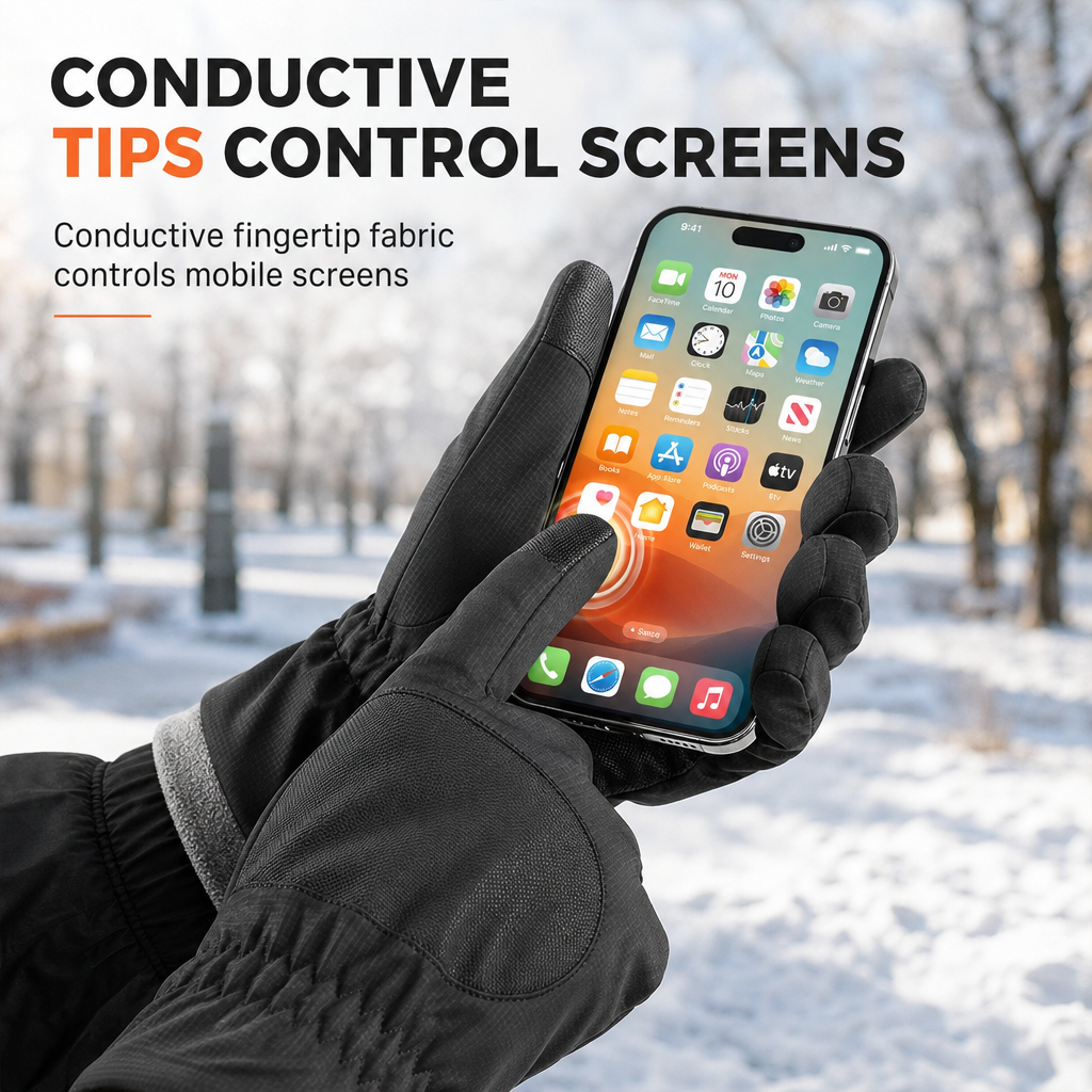 Unisex Windproof Thermal Cycling Gloves – Touchscreen & Non-Slip Grip