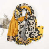 Women's Lightweight Leopard Print Scarf & Shawl – Versatile Long Wrap